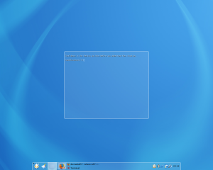 Screenshot - Terminal on desktop